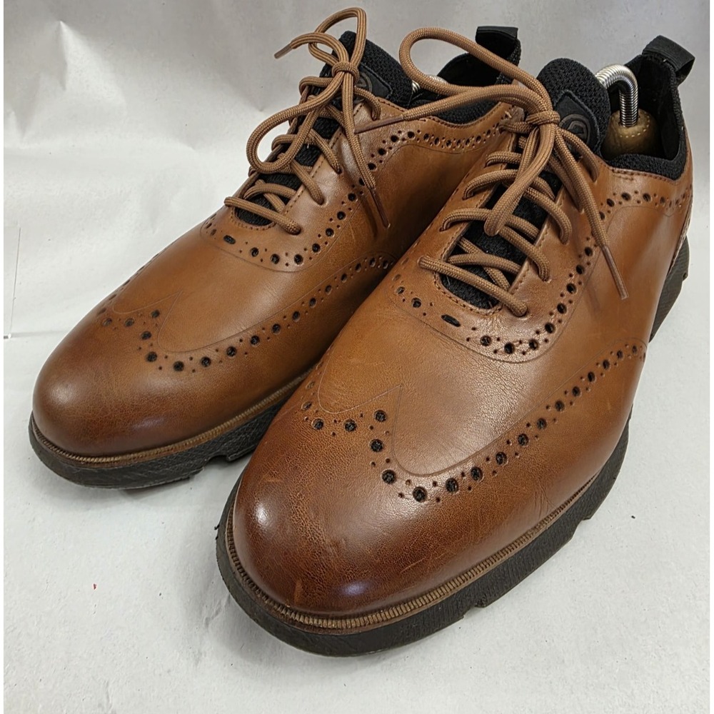 Cole Haan (Sz 11.5 M) Men's C31884 British Tan 4.ZERØGRAND Wingtip Oxford Shoes
